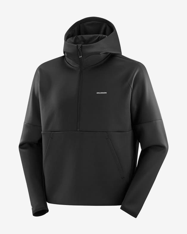 Sudadera con capucha Salomon Shake Half Zip negro - #1
