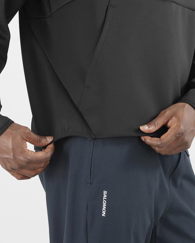 Sudadera con capucha Salomon Shake Half Zip negro - #5