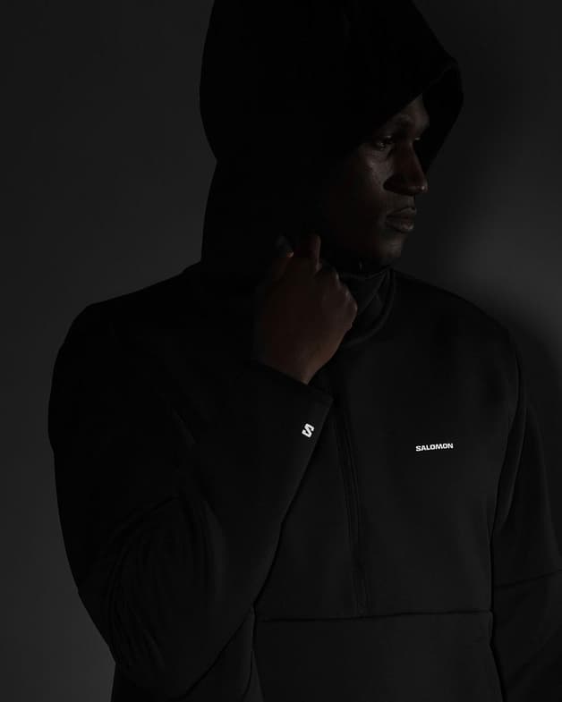 Sudadera con capucha Salomon Shake Half Zip negro - #6