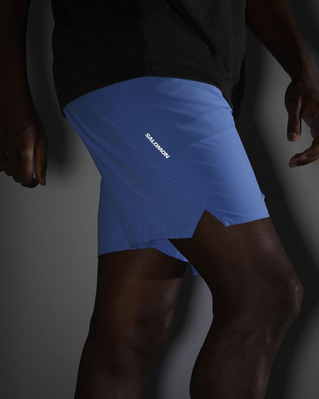 Pantalón corto Salomon SHKout Core 7'' No Liner azul - #4