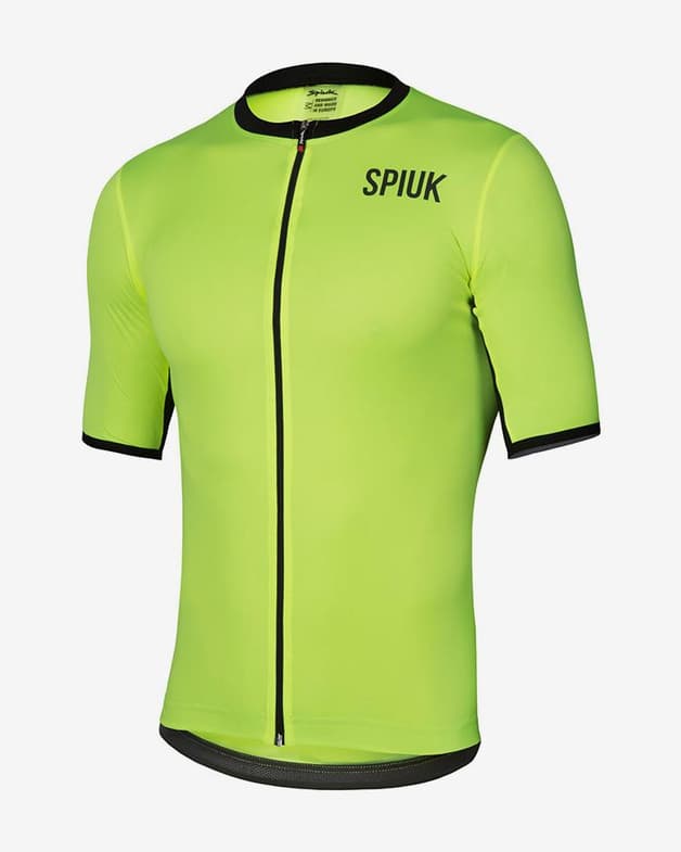 Maillot Spiuk Anatomic manga corta amarillo fluor - #1
