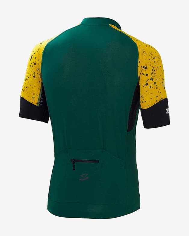 Maillot Spiuk Helios manga corta verde amarillo mate negro - #2