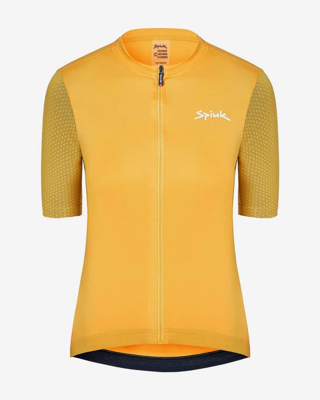 Spiuk Anatomic cykeltrøje med korte ærmer i citron gul til kvinder - #1