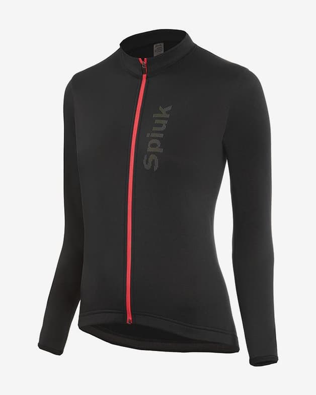 Maillot Spiuk Anatomic manga larga negro mujer - #1