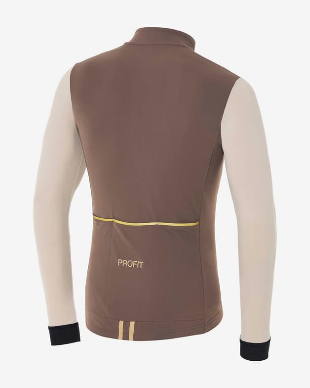Dlouhý rukáv dres Spiuk Profit Ultralight béžovo hnědý - #2