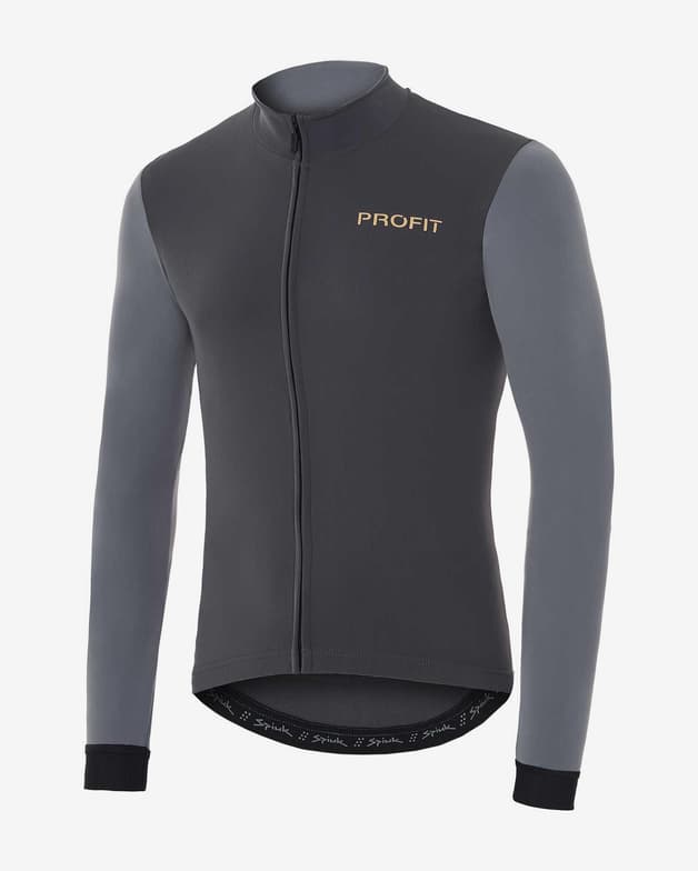 Dlouhý rukáv dres Spiuk Profit Ultralight světle šedý tmavě šedý - #1