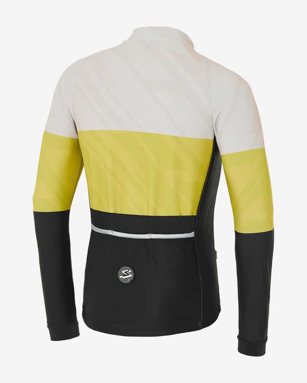 Maillot Spiuk Top Ten manche longue jaune blanc noir - #2