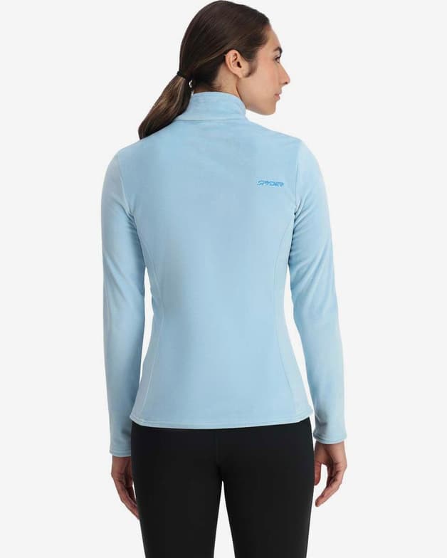 Forro polar Spyder Shimmer Bug Half Zip azul celeste mujer - #2