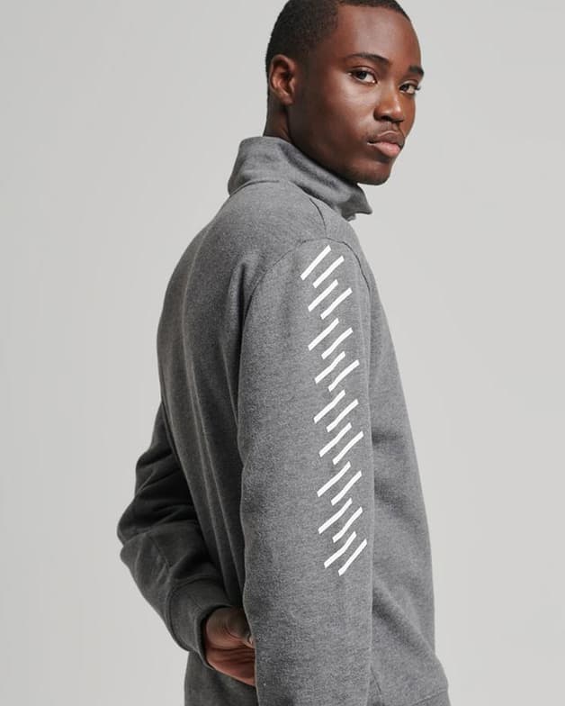 Sudadera Superdry Code Core Sport Half Zip gris oscuro - #3