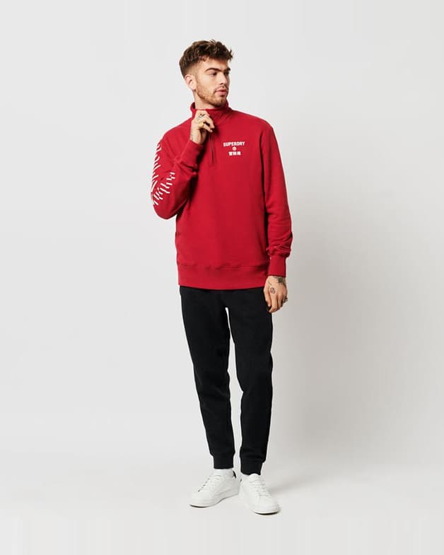 Sudadera Superdry Code Core Sport Half Zip rojo - #2