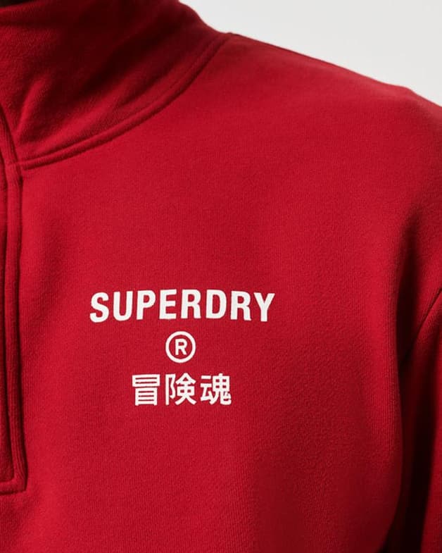 Sudadera Superdry Code Core Sport Half Zip rojo - #3