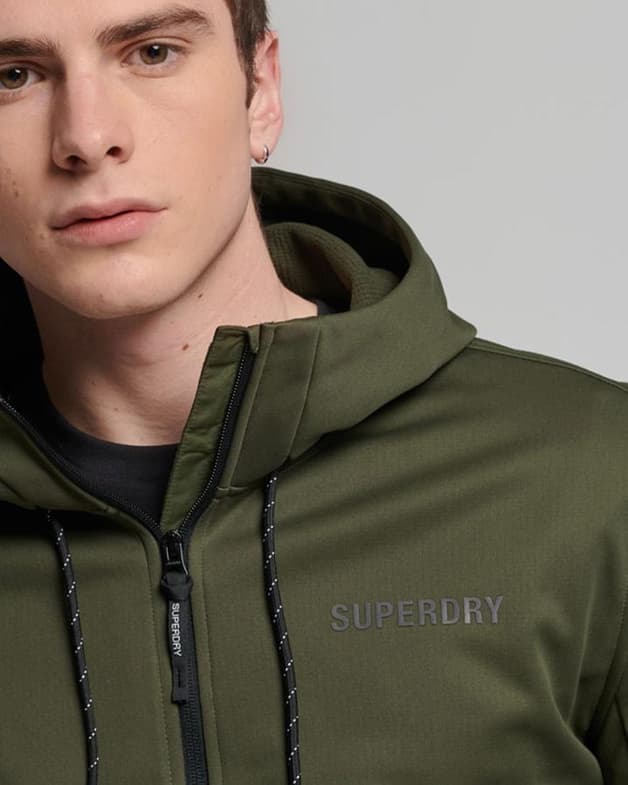 Chaqueta Superdry Code Tech Softshell verde oscuro - #3
