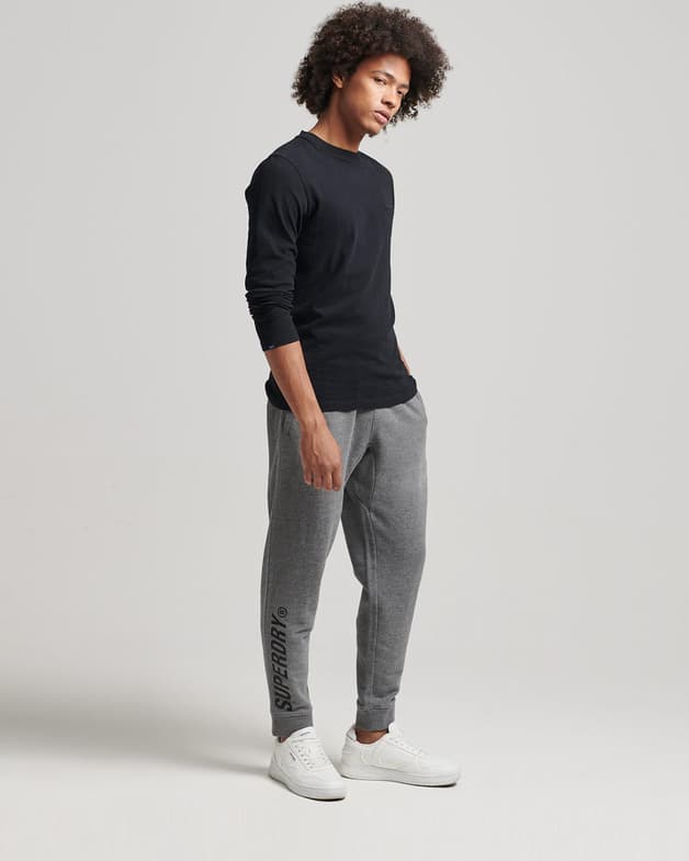 Pantalón largo Superdry Code Core Sport Jogger gris claro - #5
