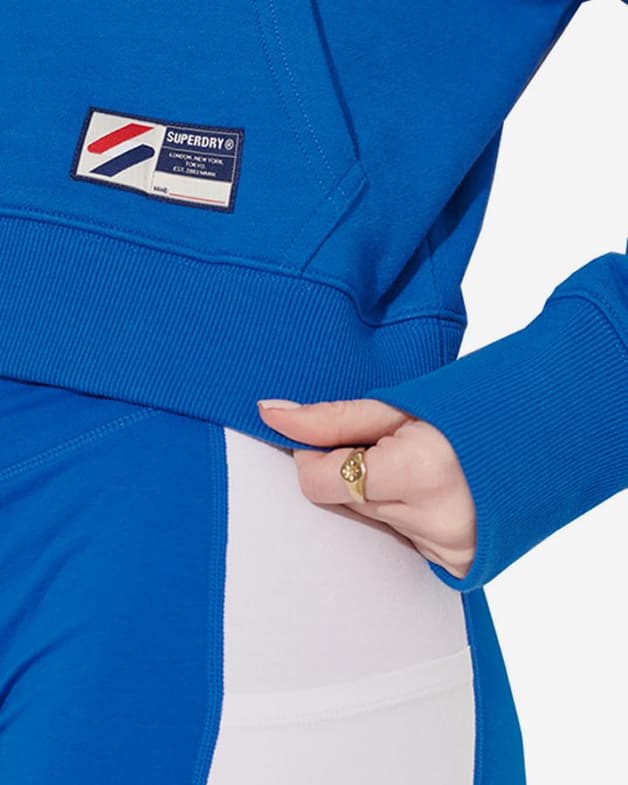 Sudadera con capucha Superdry Graphic Boxy azul mujer - #5