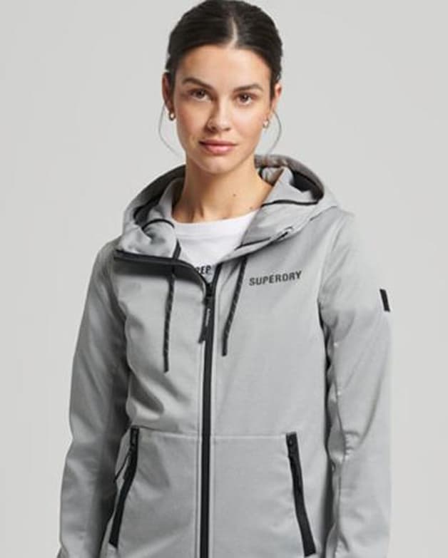 Chaqueta Superdry Code Tech Softshell gris mujer - #3