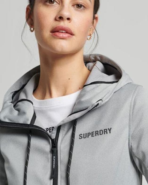 Chaqueta Superdry Code Tech Softshell gris mujer - #5