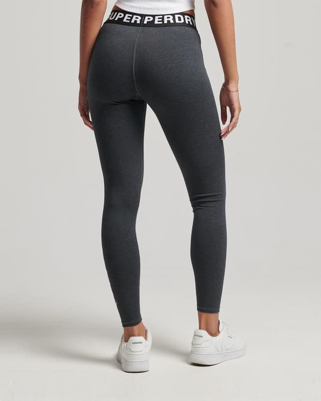 Malla larga Superdry Code Elastic gris oscuro naranja mujer - #2