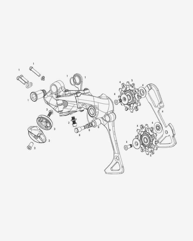 Kit repuesto SRAM tornillo tensor para cambio XX1 - #1