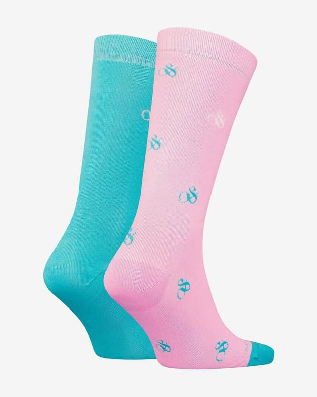 Calcetines Scotch & Soda All Ampersand rosa turquesa (2 unidades) - #2