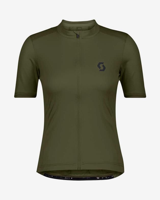 Maillot Scott Endurance 10 S/SL manga corta verde caqui mujer - #1