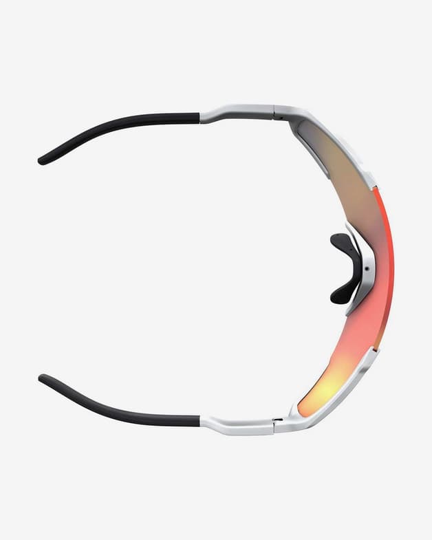 Gafas Scott Shield Compact blanco con lente espejada Red Chrome - #4