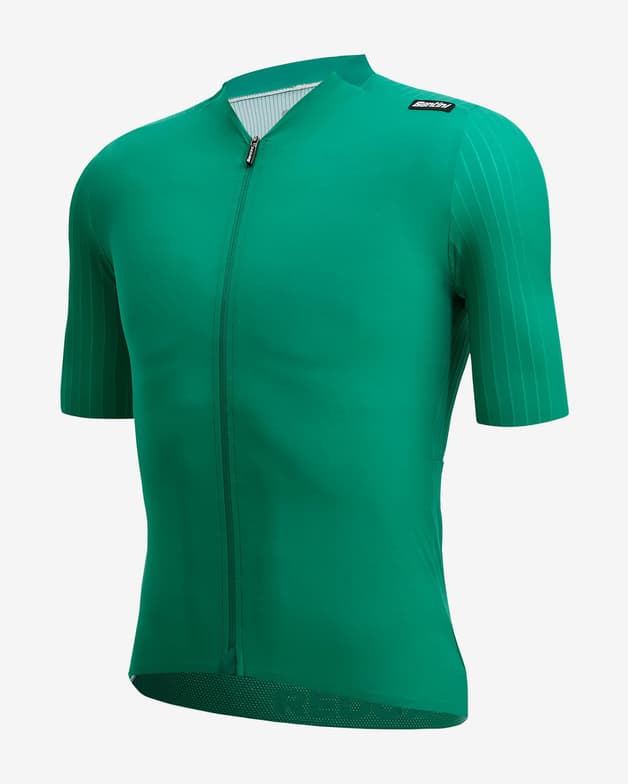 Dres s krátkým rukávem Santini Redux Speed zelená voda - střih Sleek - #2