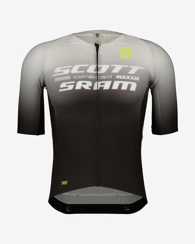 Maillot Scott RC Scott-SRAM Aero manga corta negro blanco - #1