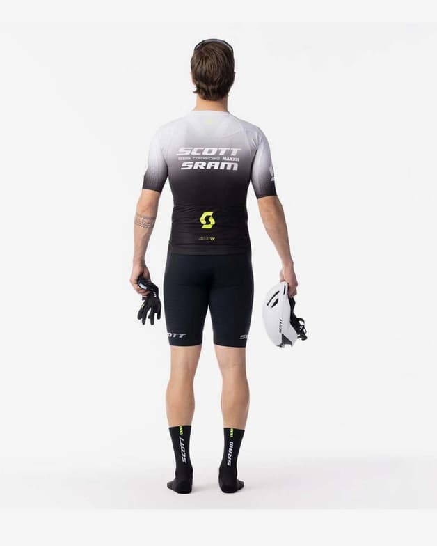 Maillot Scott RC Scott-SRAM Aero manga corta negro blanco - #4