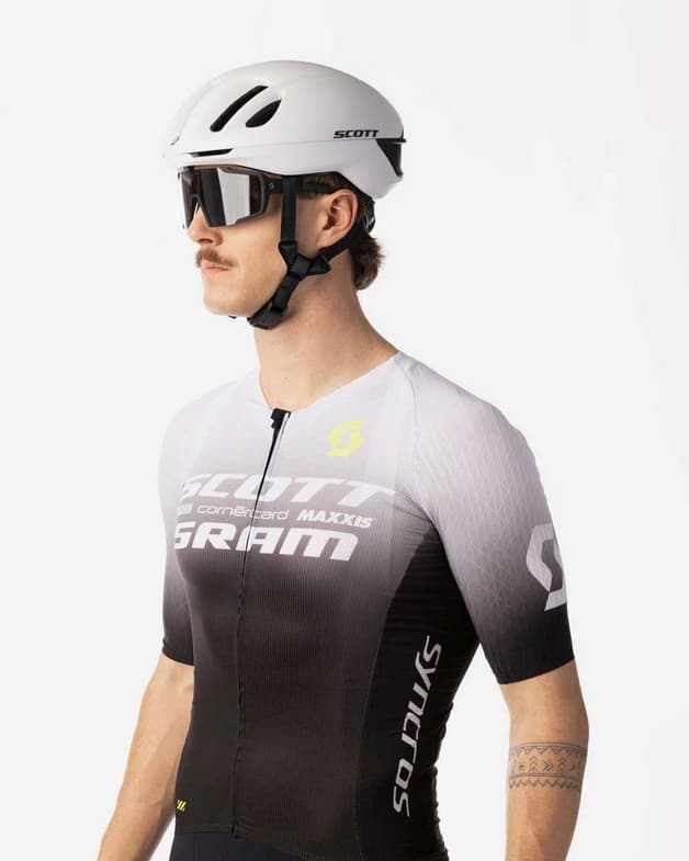 Maillot Scott RC Scott-SRAM Aero manga corta negro blanco - #5
