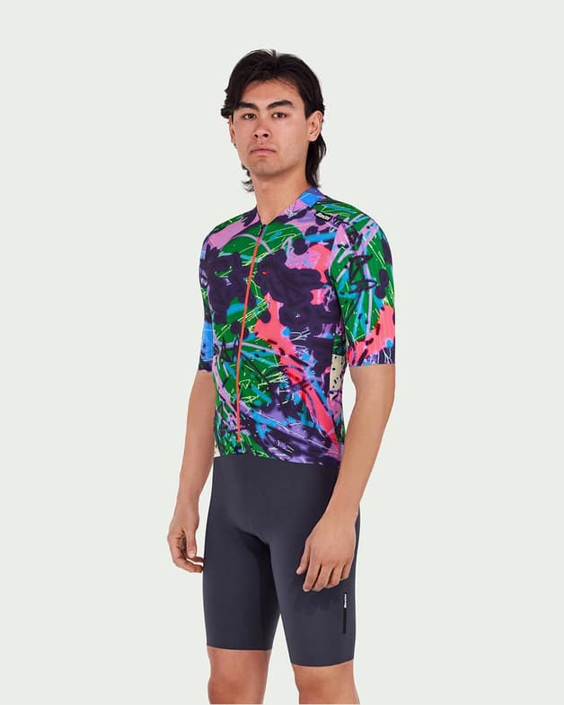 Maillot Santini Redux Loud manches courtes vert multicolore - #2