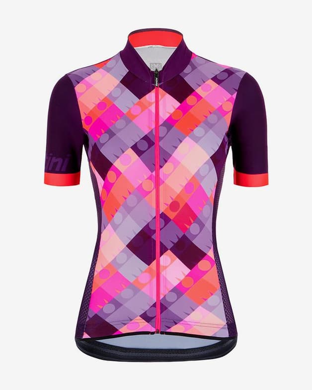 Maillot Santini Dea Ironman manga corta lila rosa mujer - #2