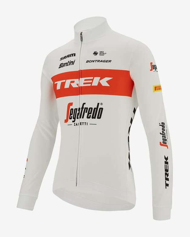Maillot Trek-Segafredo 2022 Fan Line manga larga blanco rojo - Corte Classic - #2
