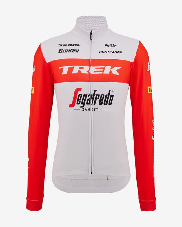 Maillot Trek-Segafredo 2023 Race Kit manga larga blanco rojo - Corte Classic - #1