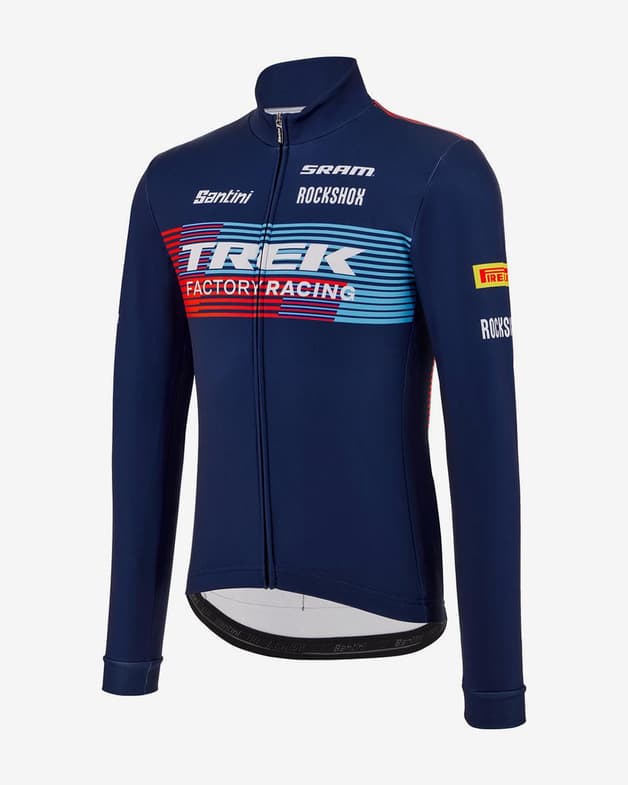Maillot Trek Factory Racing XC 2023 Race Kit manga larga azul rojo - Corte Classic - #2