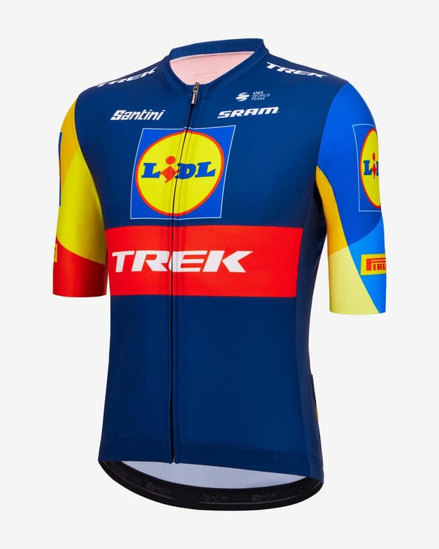 Maillot Lidl-Trek 2024 manga corta azul rojo amarillo - Corte Classic - #2