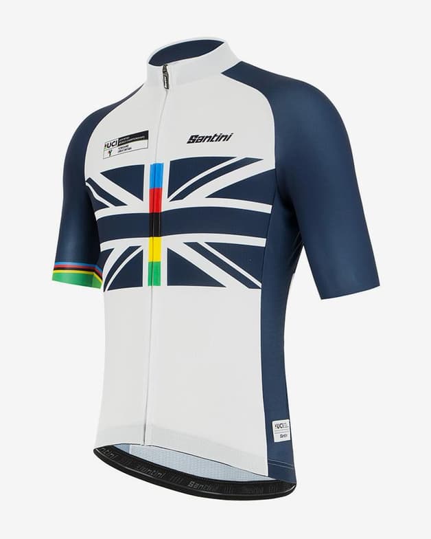 Maillot UCI Road World Championships Yorkshire 2019 Union Jack azul blanco - Corte Sleek  - #2