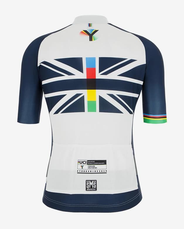 Maillot UCI Road World Championships Yorkshire 2019 Union Jack azul blanco - Corte Sleek  - #3