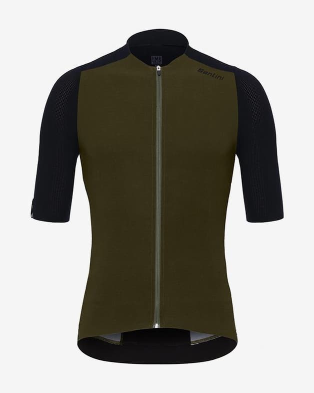 Maillot Santini Genio manga corta verde oscuro - Corte Sleek - #1