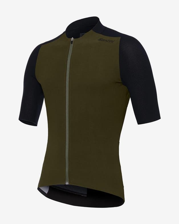 Maillot Santini Genio manga corta verde oscuro - Corte Sleek - #2