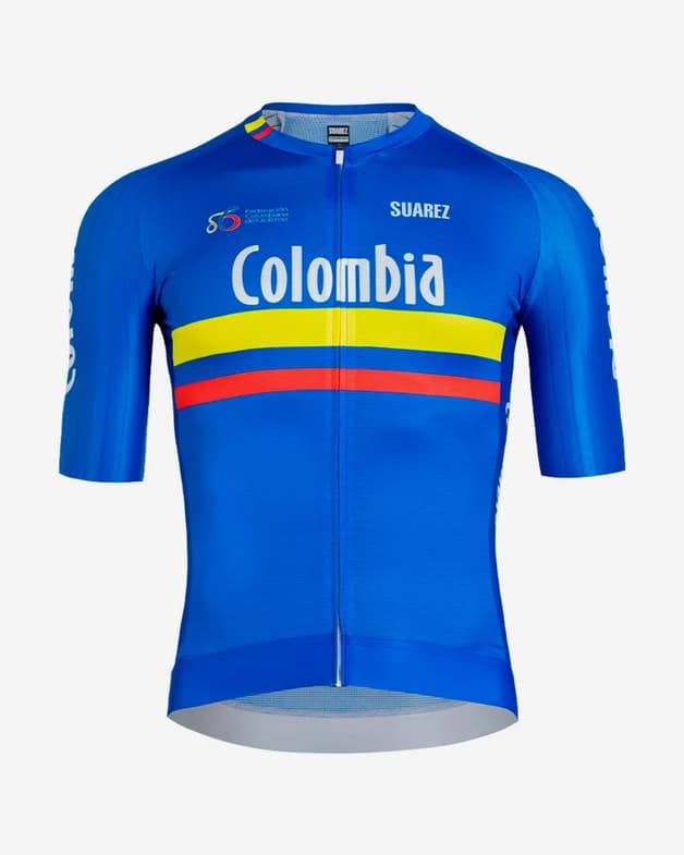 Maillot Suarez Colombia Federation manga corta azul - #1
