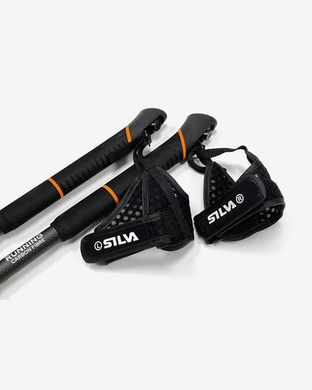 Bastones Silva Running Carbon Adjust 100-120 cm negro (par) - #2