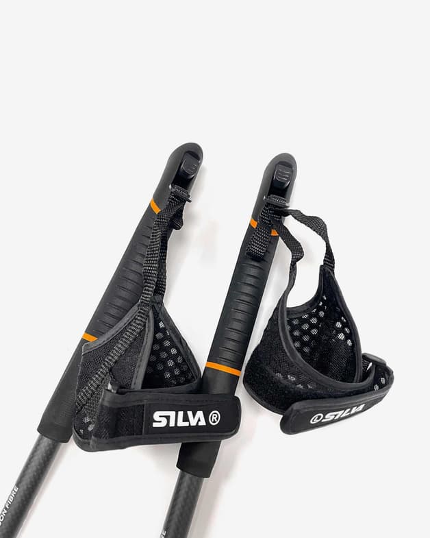 Bastones Silva Running Carbon Adjust 100-120 cm negro (par) - #5