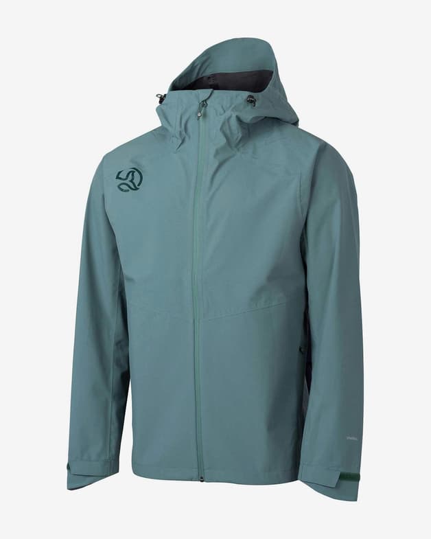 Chaqueta con capucha Ternua Hardshell Rain Valdur azul claro - #1