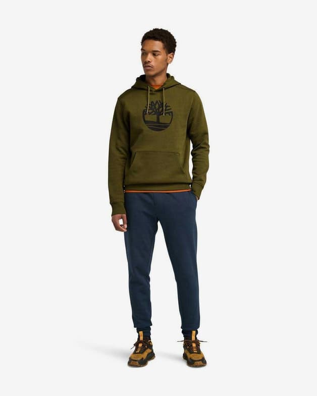 Sudadera con capucha Timberland Core Logo verde oliva - #5