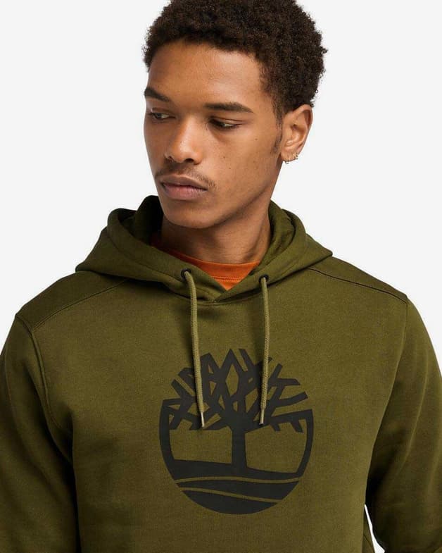 Sudadera con capucha Timberland Core Logo verde oliva - #4