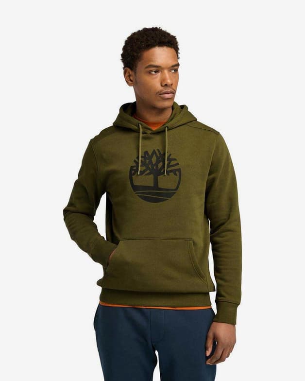 Sudadera con capucha Timberland Core Logo verde oliva - #2