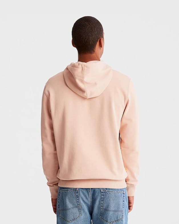 Sudadera con capucha Timberland Core Logo rosa blanco - #3