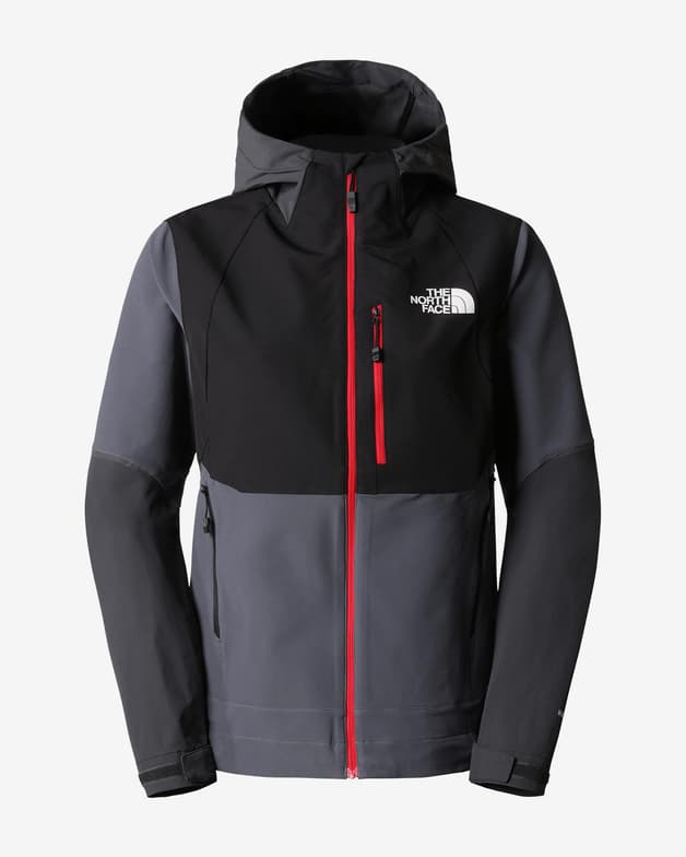 Chaqueta con capucha The North Face Dawn Turn Hybrid Softshell negro gris mujer - #1