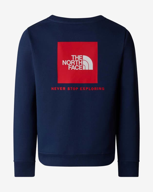 Sudadera The North Face Redbox Regular Crew azul océano rojo infantil - #2