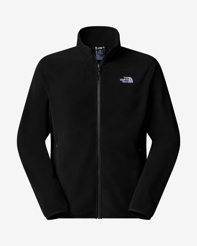 Forro polar The North Face Glacier Fleece Full Zip negro blanco - #1